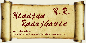 Mlađan Radojković vizit kartica